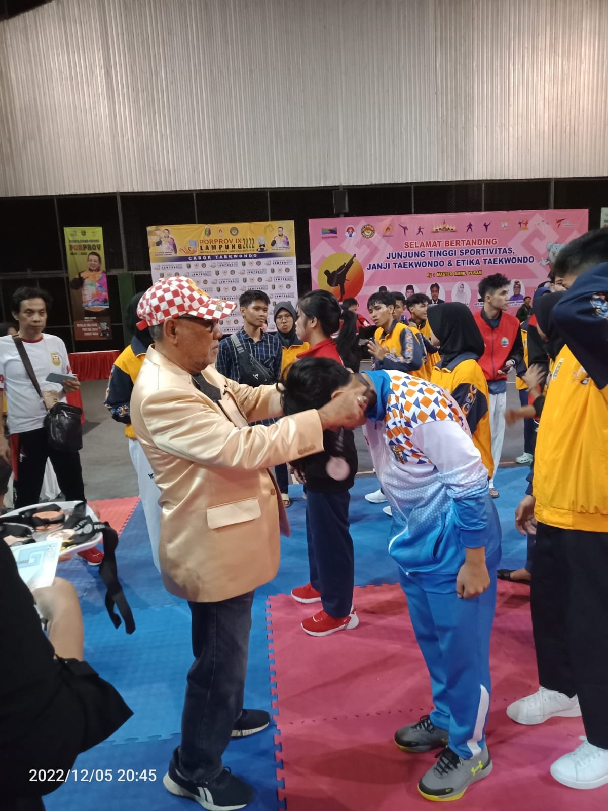 Porprov IX Lampung 2022: Tim Taekwondo Bandarlampung Sabet 12  Medali Emas