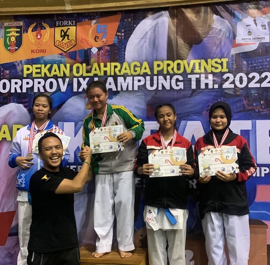 Porprov IX Lampung 2022 : Bandarlampung Raih 4 Emas dari Karate