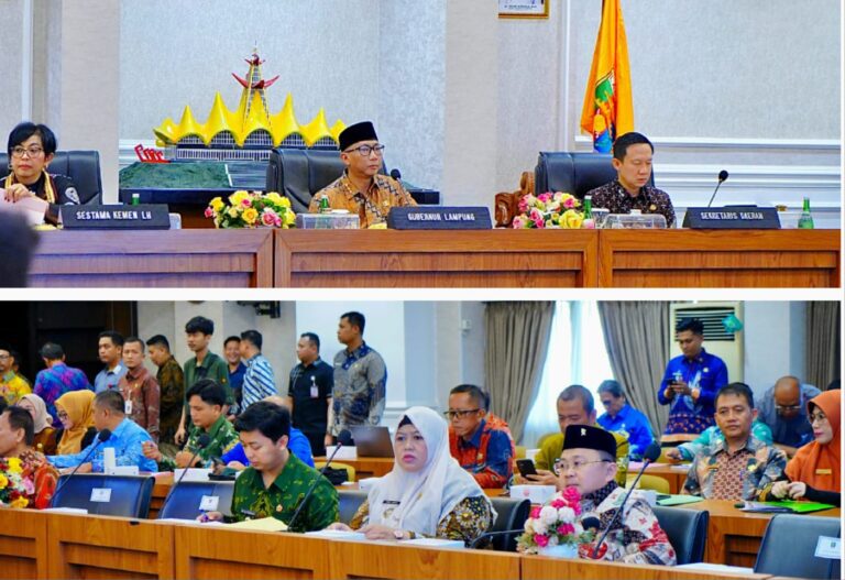 Wabup Pringsewu Hadiri Rapat Pengelolaan Sampah Terpadu di Pemprov Lampung