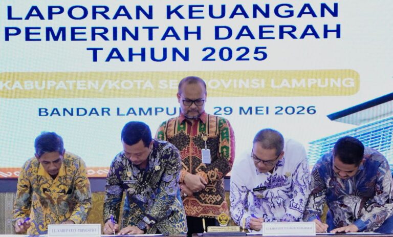 Pemkab Pringsewu Kembali Raih Opini WTP dari BPK-RI