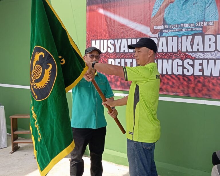 Arief Hidayanto Nahkodai PELTI Kabupaten Pringsewu